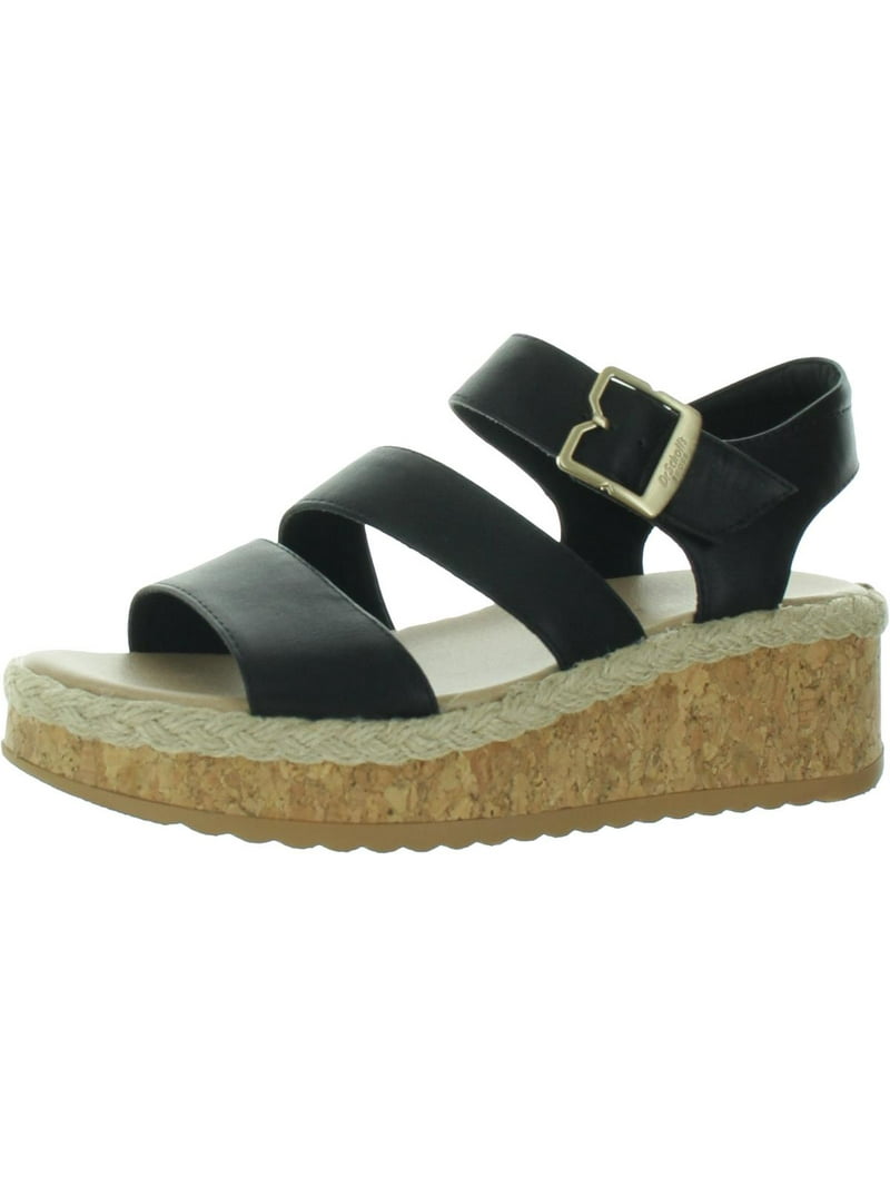 Scholl's Shoes Womens Slip On Slingback Wedge Sandals