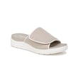 thumbnail image 1 of Dr. Scholl's Shoes Womens TIME OFF SET Faux Leather Slip on Slide Sandals, 1 of 9