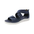 thumbnail image 1 of Dr. Scholl's Shoes Womens Time Off Fun Perforated Criss-Cross Wedge Sandals, 1 of 9