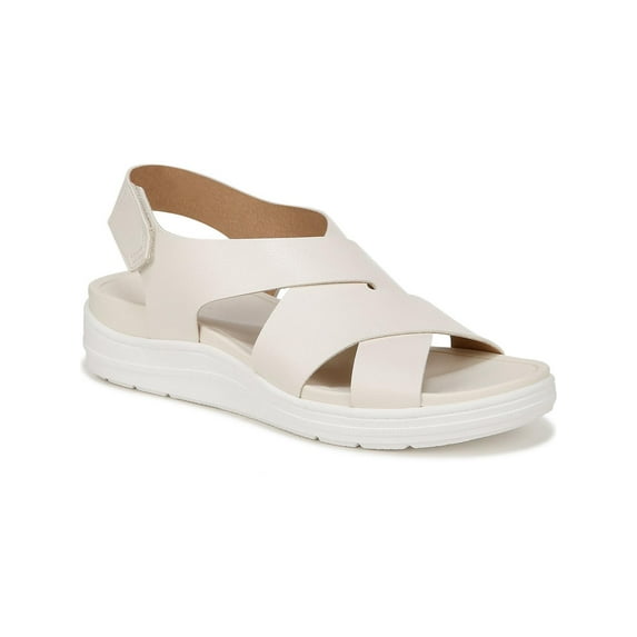 Dr. Scholl's Shoes Womens Time Off Sea Faux Leather Strappy Slingback Sandals