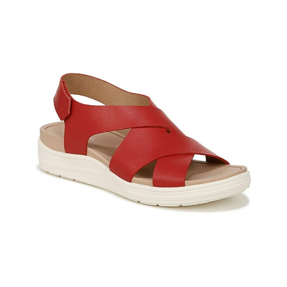 Dr. Scholl's Shoes Womens Time Off Sea Metallic Strappy Slingback Sandals