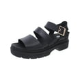 thumbnail image 1 of Dr. Scholl's Shoes Womens Trekkie Leather Ankle Strap Platform Sandals, 1 of 3