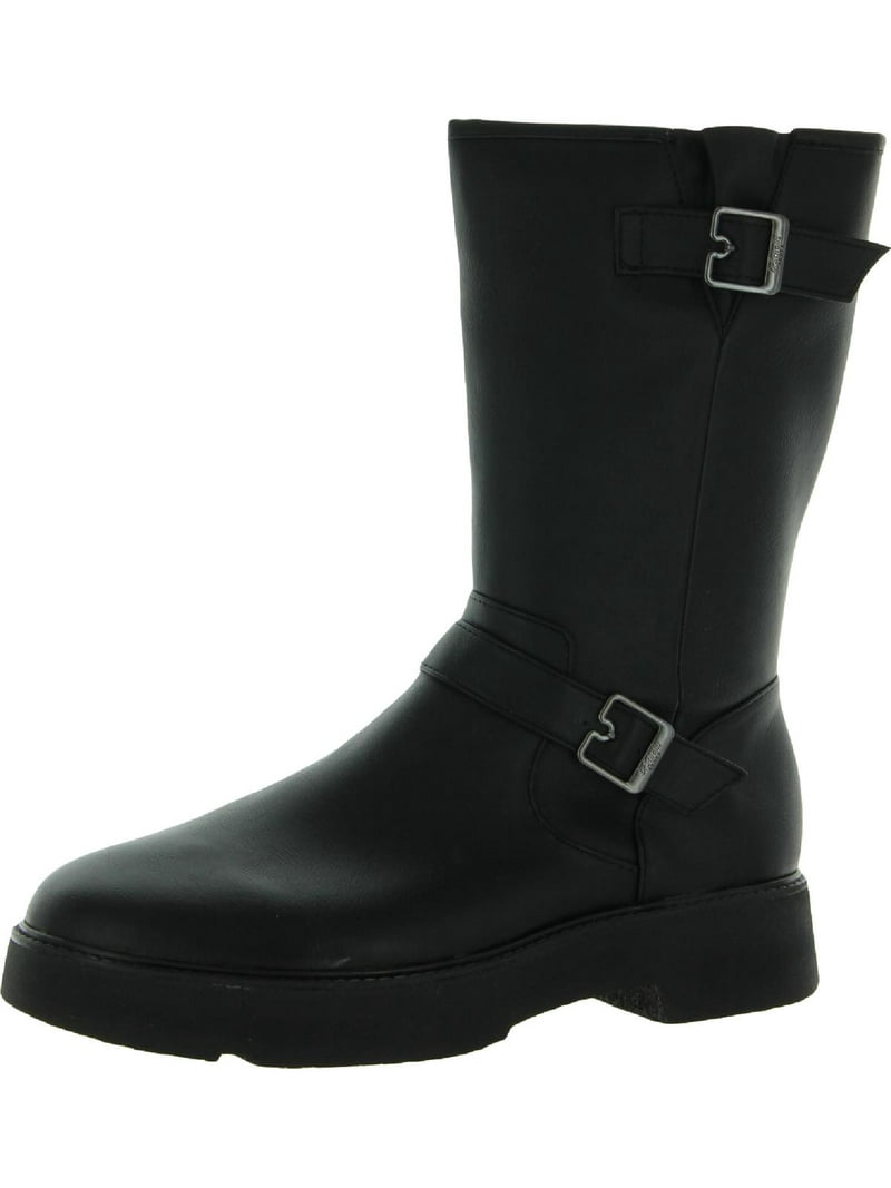 Scholls Women's VIP Mid Shaft Boot Black