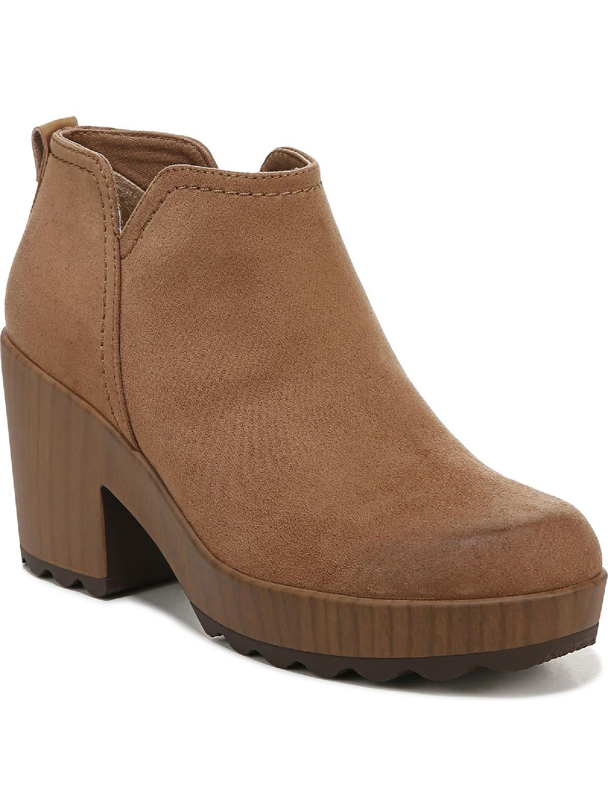 Dr. Scholl s Shoes Womens Wishlist Faux Suede Ankle Booties Walmart
