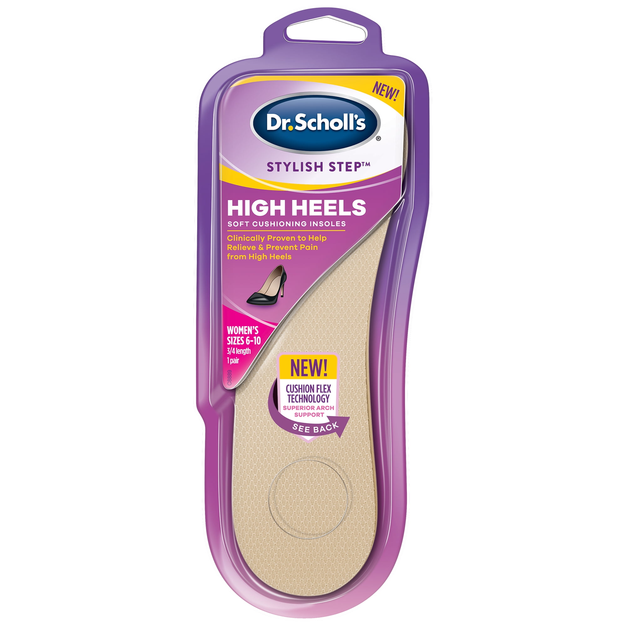 Dr. Scholl's Ball of Foot Cushions for High Heels (One Size) // Relieve and  Prevent Ball of Foot Pain with Discreet Cushions That Absorb Shock and Make High  Heels More Comfortable New