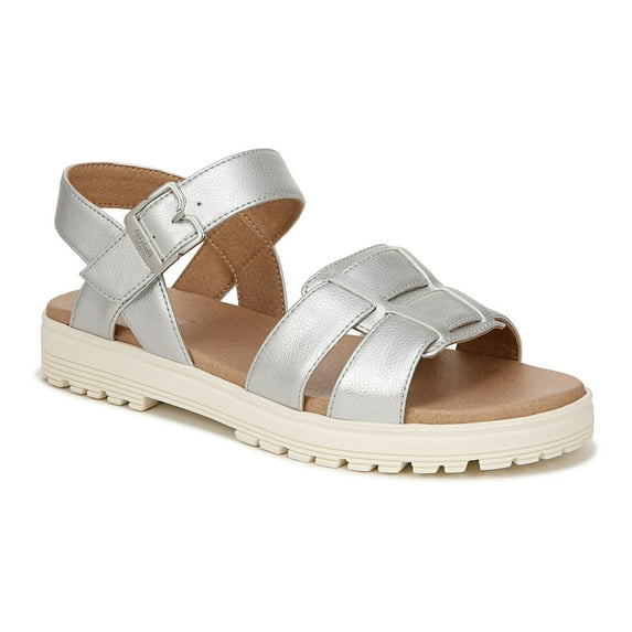 Dr. Scholl's Take Five Women's Strappy Sandals Color: Silver Size: 7.5