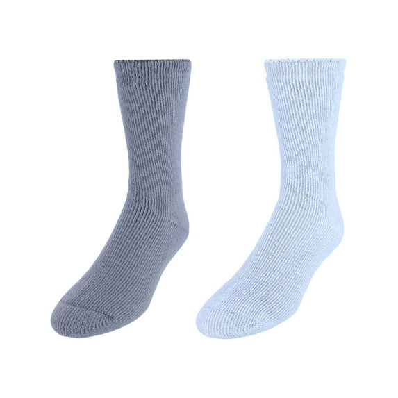 Dr. Scholl's Ultimate Cozy Gripper Crew Slipper Socks (2 Pack) (Men)