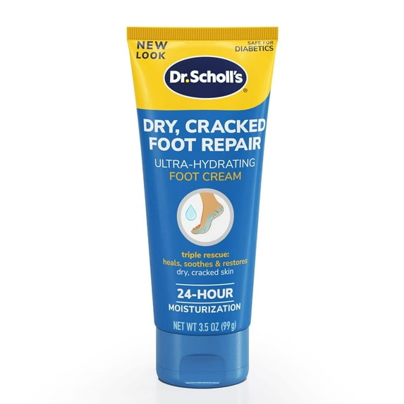 Dr. Scholl's Ultra Hydrating Foot Cream with 25% Urea, Repair Dry feet, 3.5 oz