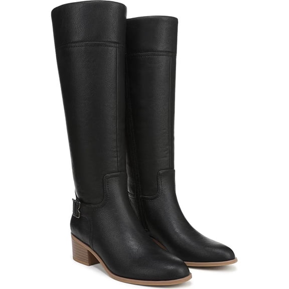 Dr. Scholl's Women's Adeline Knee High Boot Black Wide Calf 8M