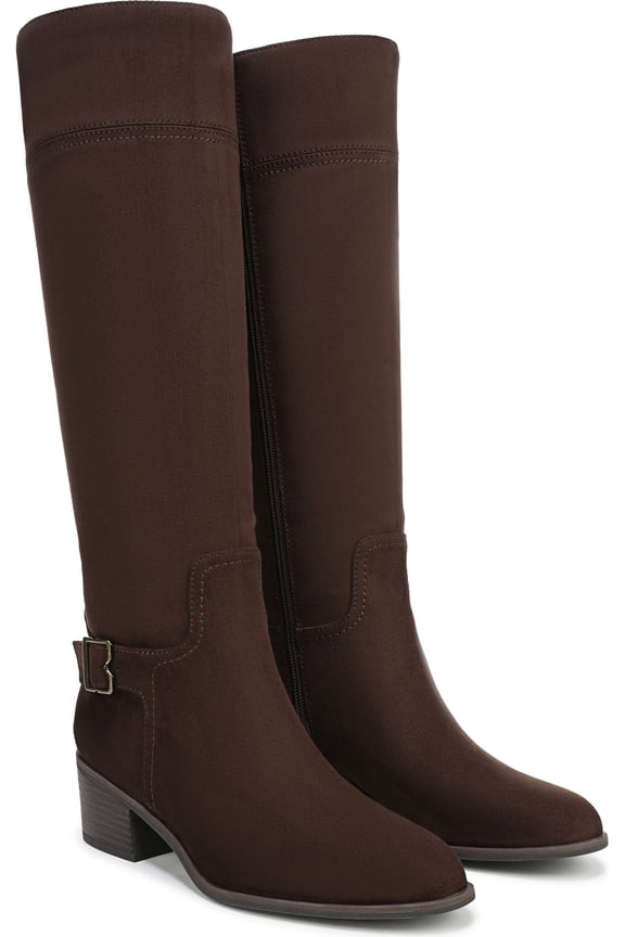 Women's Adeline Knee High Boot Dark Umber Brown Wide Calf 7.5M