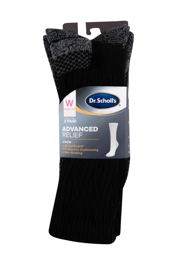 Women's Advanced Relief Crew Socks with BlisterGuard 2 Pack