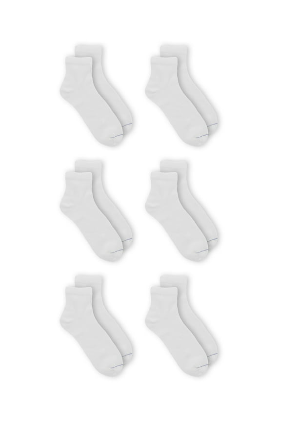 Women's Diabetes and Circulatory Ankle Socks, 6 Pack