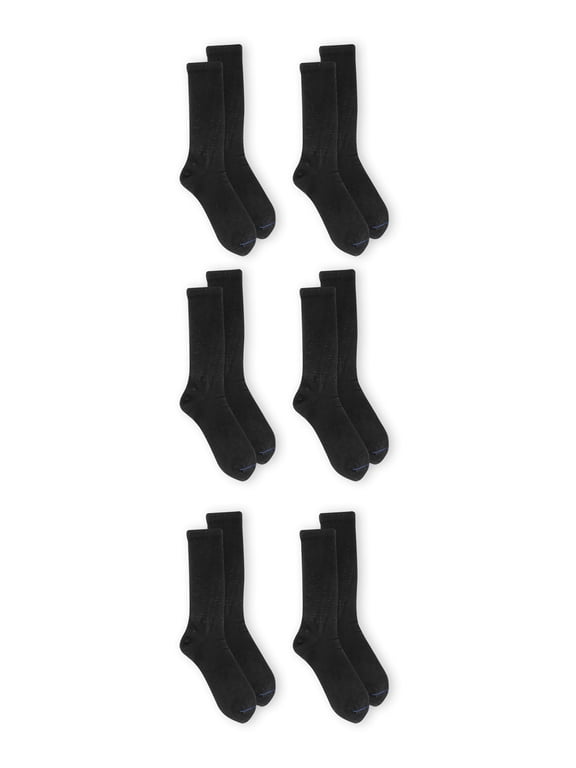 Women's Diabetes and Circulatory Crew Socks 6 Pack