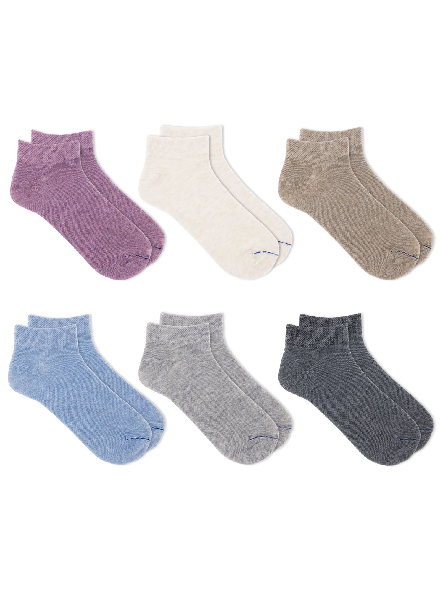 Dr. Scholl's Women's Diabetes and Circulatory Low Cut Socks, 6 Pack, Size 4-10
