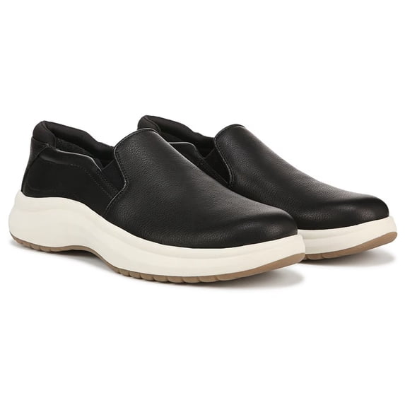 Dr. Scholl's Women's Feel Well Slip On Sneakers Black Leather 8.5W