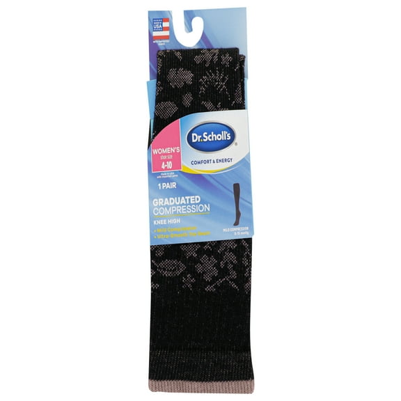 Dr. Scholl's Women's Graduated Compression Knee High Socks, 1 Pack