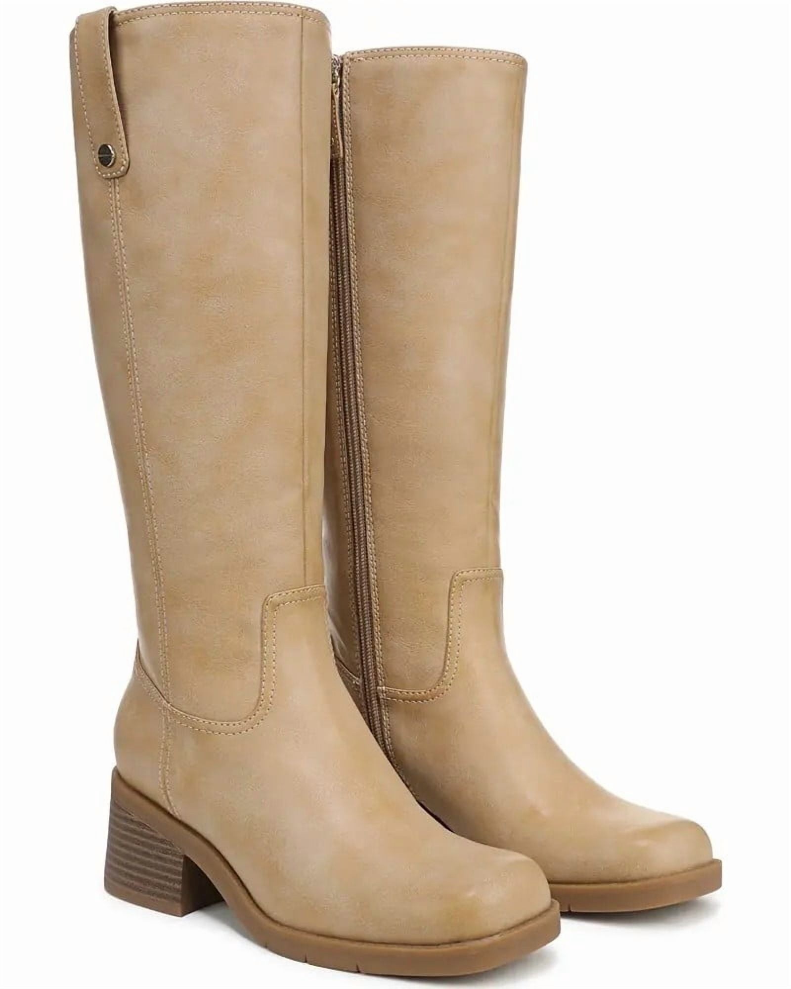 Dr. Scholl's Women's Joplin Knee High Boot Warm Tan Wide Calf 11M ...