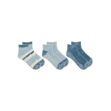 Dr.Scholl's Women's Lavender Infused Low Cut Gripper Spa Socks, 3 Pack, 4-10