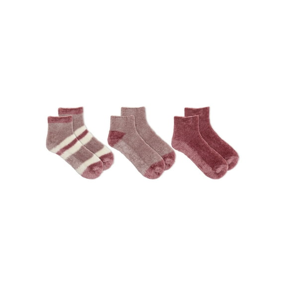 Dr.Scholl's Women's Lavender Infused Low Cut Gripper Spa Socks, 3 Pack, 4-10