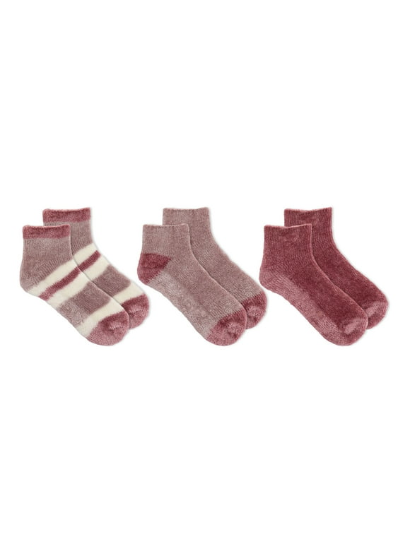 Dr.Scholl's Women's Lavender Infused Low Cut Gripper Spa Socks, 3 Pack