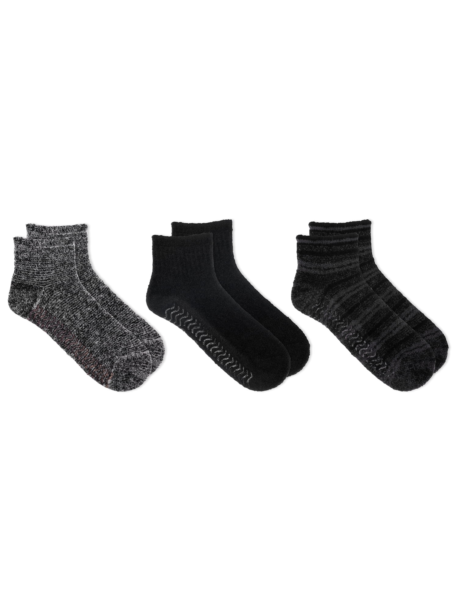 Dr. Scholl's Women's Lowcut Spa Gripper Socks, 3 Pack, Size 4-10