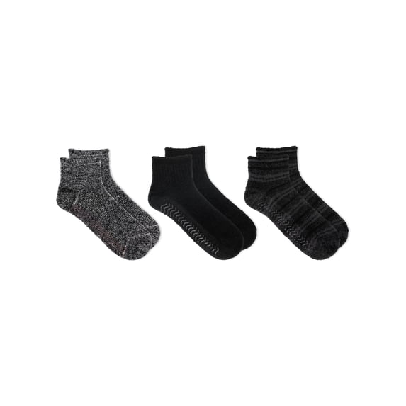 Dr. Scholl's Women's Lowcut Spa Gripper Socks, 3 Pack, Size 4-10
