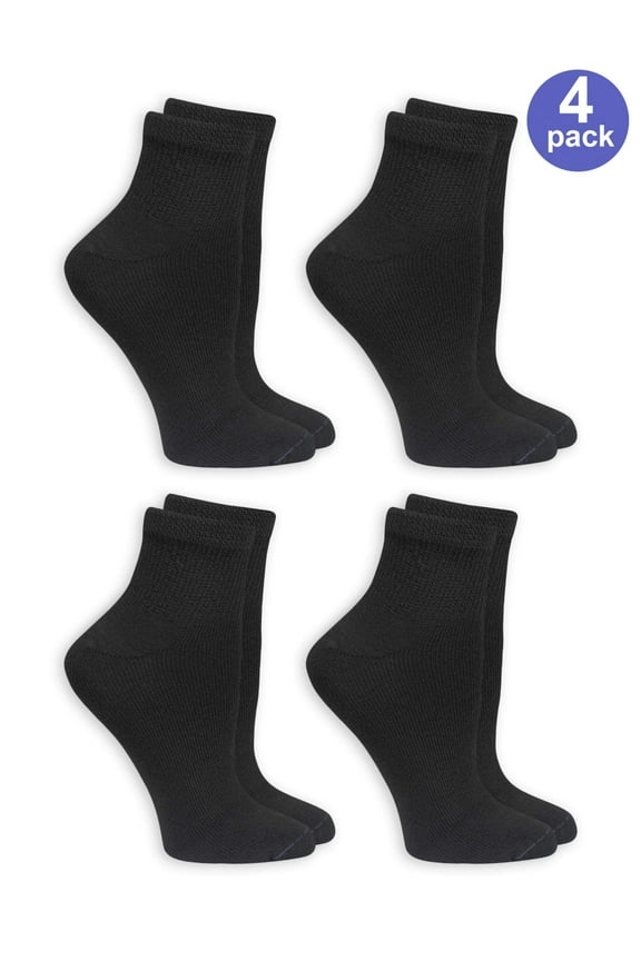 Dr.Scholl's Women's Relaxed Fit Ankle Socks, 4 Pack