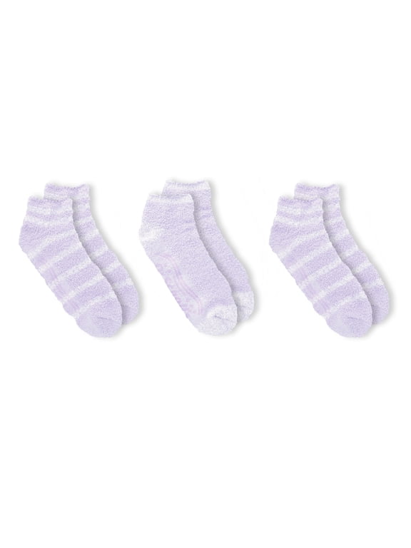 Women's Soothing Spa Low Cut Gripper Socks, 3 Pack