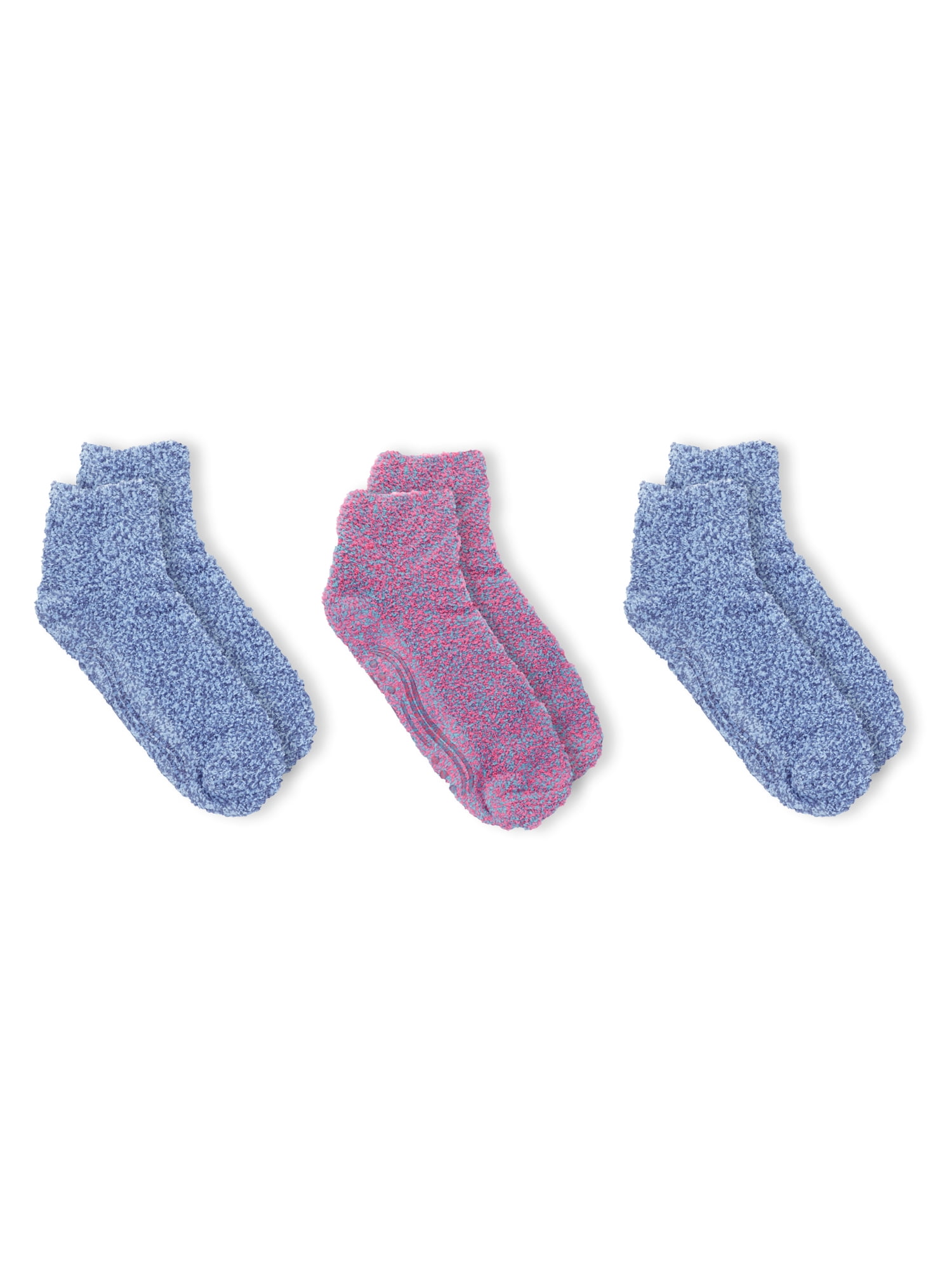 Dr. Scholl's Women's Soothing Spa Low Cut Gripper Socks, 3 Pack 