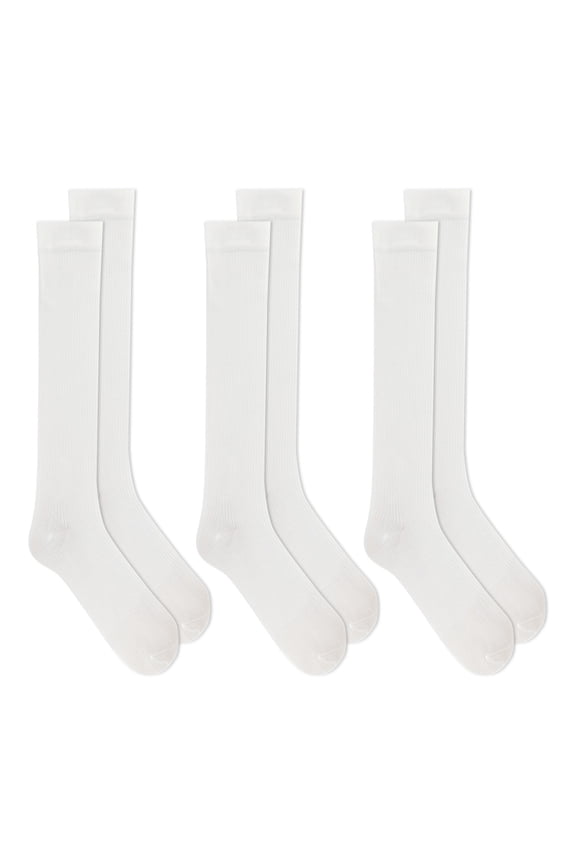 Women's Travel Compression Knee High Socks 3 Pack