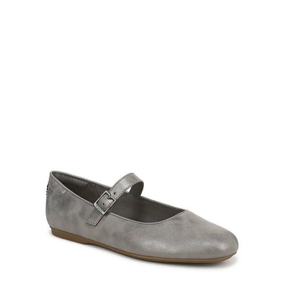 Dr. Scholl's Women's Wexley Mary Jane Flat Pewter Grey 9.5M