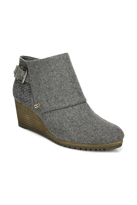 Create Women's Boots Mid Grey Flannel Size 8 M