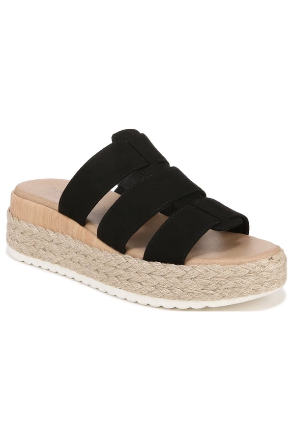 Shoes Womens Electric Espadrille Sandal Black Microfiber 9.5M