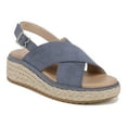 thumbnail image 1 of Dr. Scholl's Womens Ember Espadrille Sandal Oxide Blue Microfiber 8 M, 1 of 9