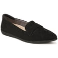 thumbnail image 1 of Dr. Scholl's Womens Emilia Slip On Loafer Black Microfiber 10 W - Medium & Wide Width, 1 of 9
