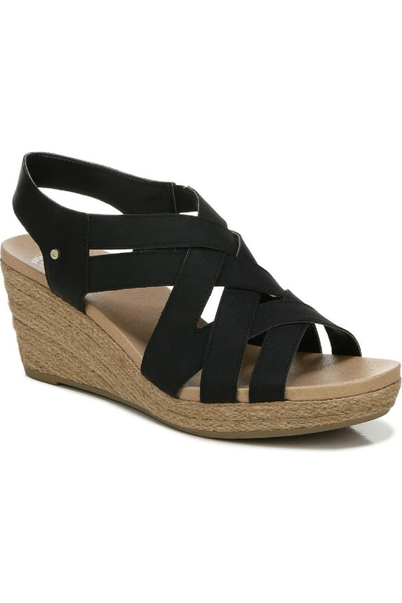 Womens Everlasting Ankle Strap Espadrille Wedge Sandal