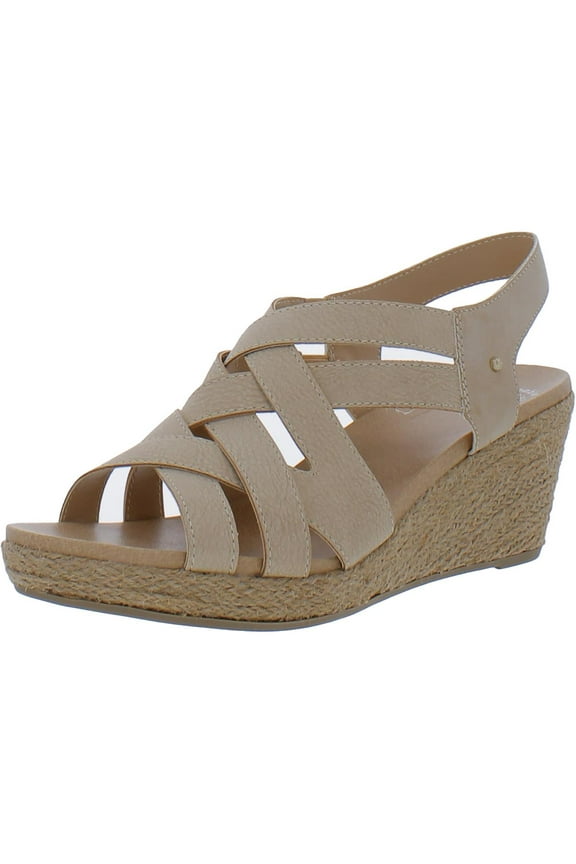 Womens Everlasting Ankle Strap Espadrille Wedge Sandal