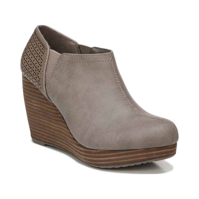 Dr. Scholl's Womens Conquer Wedge Bootie Gray Size 9 M