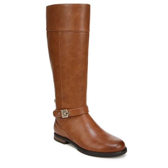 Dr. Scholl's Women's Hello Rider Knee High Boot Honey Smooth Wide Calf 6M