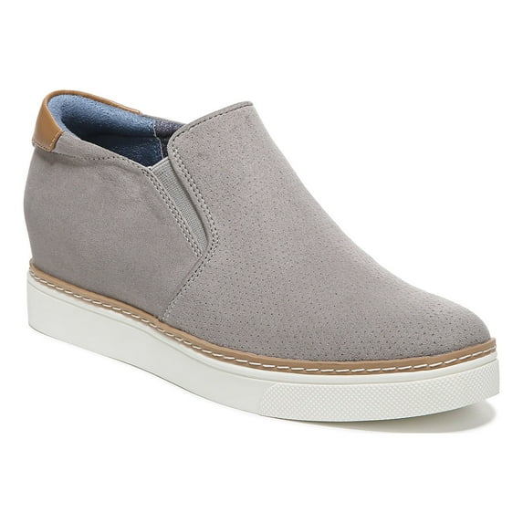 Dr. Scholls Women's If Only Slip-on Wedge Platform Sneaker Soft Grey 9.5M