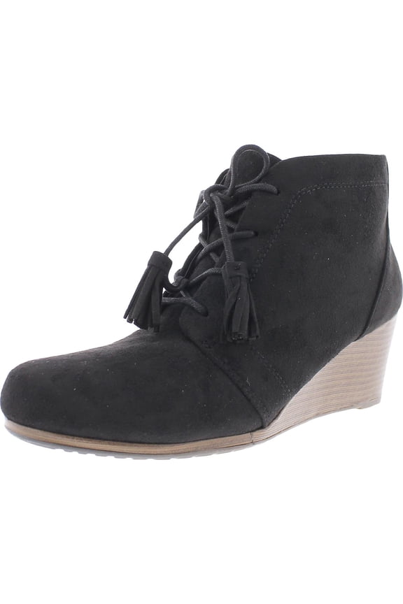 Womens Kennedy Faux Suede Lace Up Ankle Boots