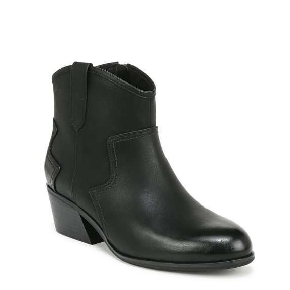 Dr. Scholl's Women's Lasso Western Boot Black Burnished 9.5M