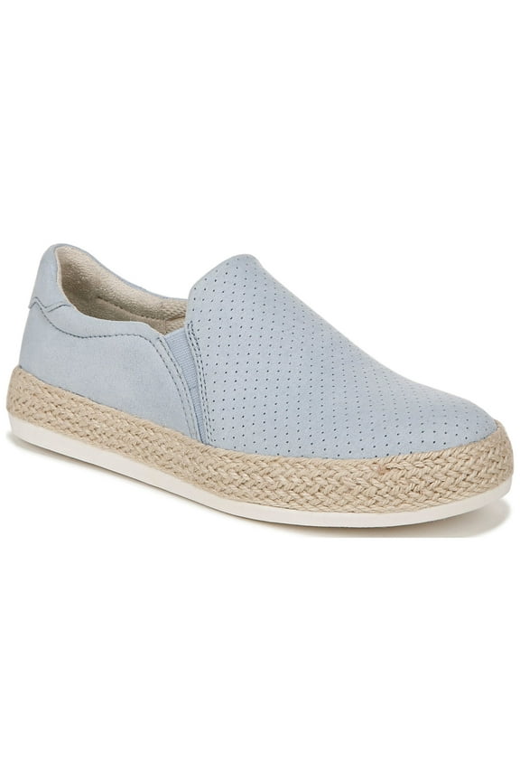 Womens Madison Sun Espadrille Slip On Sneaker Summer Blue Microfiber 9 M