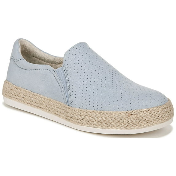Dr. Scholl's Womens Madison Sun Espadrille Slip On Sneaker Summer Blue Microfiber 9 M