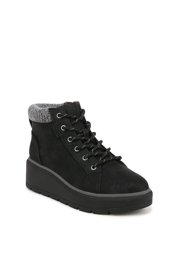 Women's Nice Day Max Alpine Ankle Bootie Black Fabric 8.5M