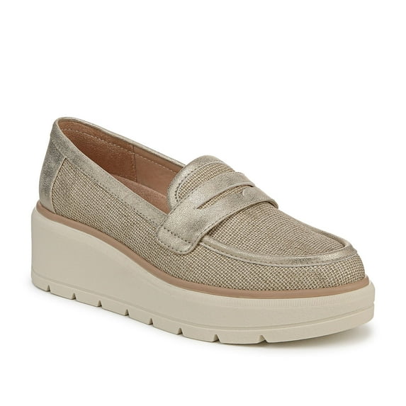 Dr. Scholl's Women's Nice Day Max Platform Loafer Gold 10M