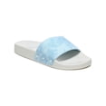thumbnail image 1 of Dr. Scholl's Womens Pisces Canvas Slip-On Slide Sandals Blue 6 Medium (B,M), 1 of 3