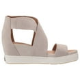thumbnail image 1 of Dr. Scholl's Womens Sheena Faux Leather Ankle Strap Flatform Sandals, 1 of 6