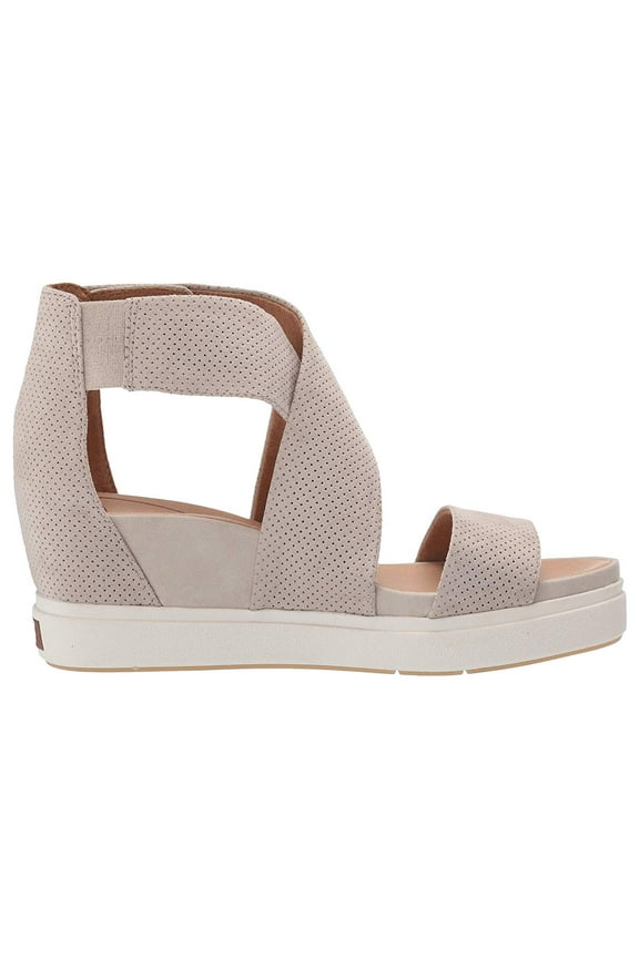 Womens Sheena Faux Leather Ankle Strap Flatform Sandals