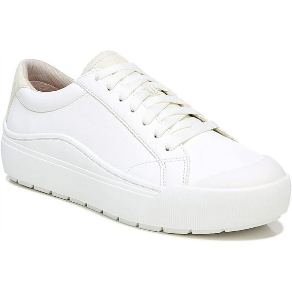 Dr. Scholl's Shoes Womens Time Off Platform Slip On Fashion Sneaker,White Smooth,9